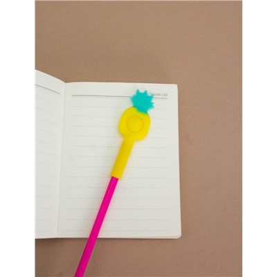 Ручка-прикол гелевая POP IT "Ананасик"