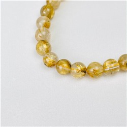 Радуга Самоцветов Браслет из Рутилового кварца с включением Титана