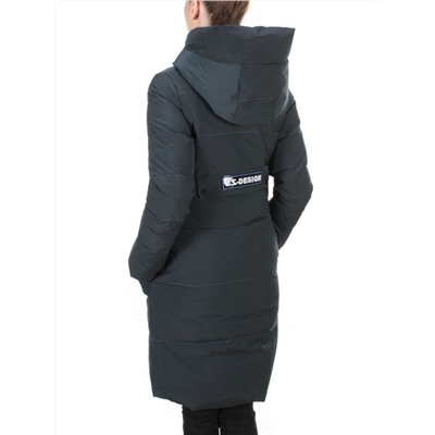 20-901 AQUAMARINE Пальто зимнее женское HAPPYSNOW (150 гр. холлофайбера)