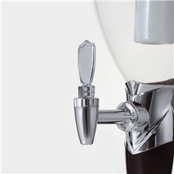 Башня пивная «Вавилон стиль», 3 л, колба для льда, подсветка, батарейки CR=2032, пластик, коричневая