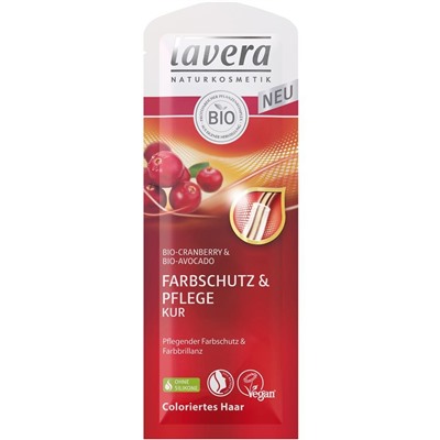 Lavera (Лавера)  Pflege Farbschutz & Pflege Kur Бальзам для волос Bio-Cranberry & Bio-Avocado, 20 мл