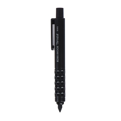 Держатель для карандашей Koh-I-Noor 5301, пластик с грифелем, L=120 мм, d=4.5-5.6 мм, чёрный