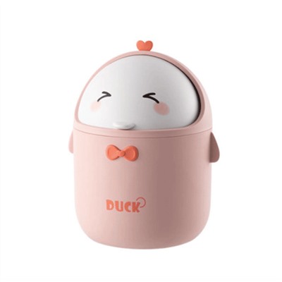 Контейнер для мусора настольный пластик "deVENTE. Kawaii" 12x12x20см розовый 4104348/Китай