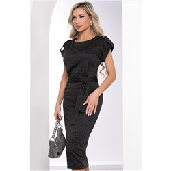 Платье "Путь к мечте" (черный меланж) П8458