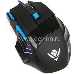 Мышь проводная NAKATOMI игровая Gaming MOG-21U 7 кнопок (черная)