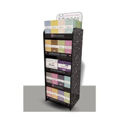 Стойка MiLOTA BOX компактная + комплект боксов (8 + mini 64 шт.)