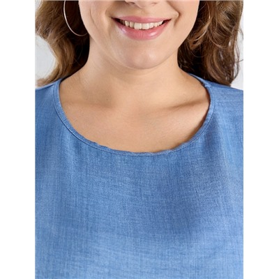 Женская блузка "Женский каприз-3" / синий