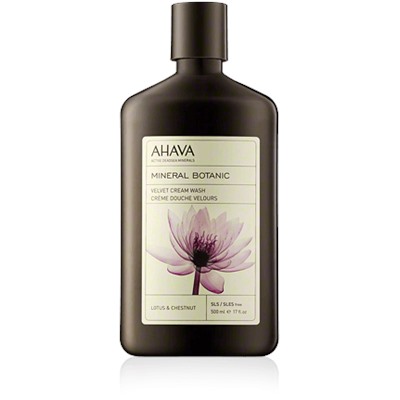 Ahava (Ахава) Deadsea Water Mineral Botanic Velvet Creme douche Lotusblute & Kastanie, 500 мл