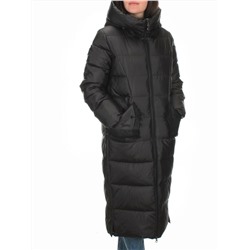 C1076 BLACK Пальто зимнее женское (200 гр. холлофайбер)