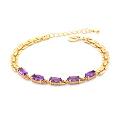 Браслет женский с аметистом "Маркиза"