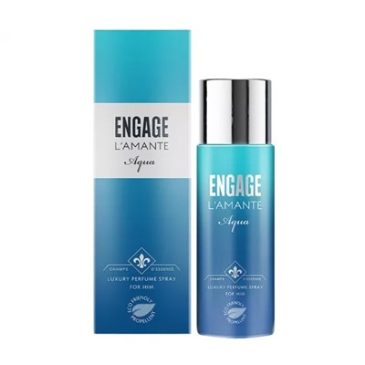 Мужской парфюмированный спрей Аква (150 мл), L'amante Aqua Luxury Perfume Spray for Him, произв. Engage