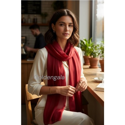 Шарф шифоновый однотонный Арт 0984/10