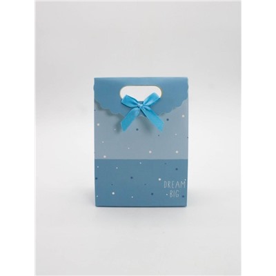 Пакет подарочный (XS) "Small dots", blue (12x6x16)