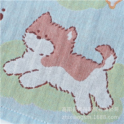 Gauze cotton cartoon children's sweat towel, wholesale