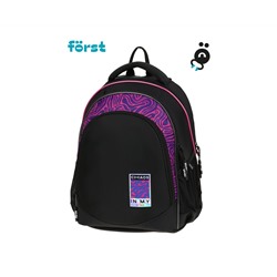 Рюкзак Först F-JUNIOR "Chaos" 38*29*18см, 3 отделения, 2 кармана, эргономичная спинка