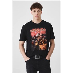 T-shirt bawełniany męski Iron Maiden  kolor czarny