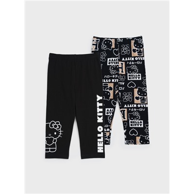 Легинсы укороченные для девочки, 2 пары в комплекте