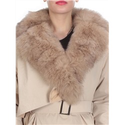 21003 BEIGE Пальто зимнее женское MAILILUO (150 гр. холлофайбера)