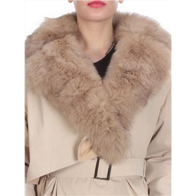 21003 BEIGE Пальто зимнее женское MAILILUO (150 гр. холлофайбера)