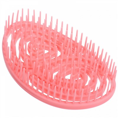 Расческа массажная компактная "ФИЕРО", цвет персиковый, 12*5*8см (PVC коробка)