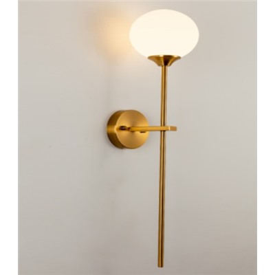 299-227 Бра диам 15 см, выс. 76 см (х1)Стекло+метал