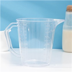 Мерная кружка Darel plastic, 1 л, пластик, прозрачный