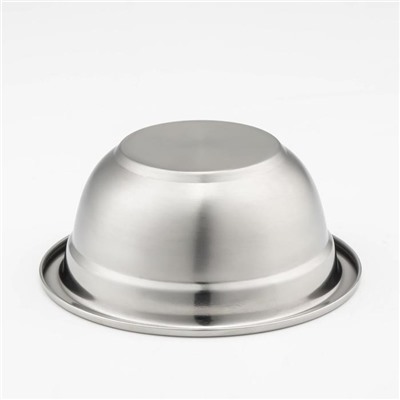 Миска, 500 мл, 14×6 см, 201 марка стали, толщина 0.8 мм, внутренний диаметр 12 см, нержавеющая сталь