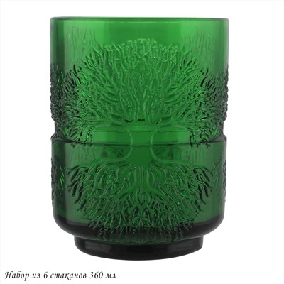 583-037 Набор из 6 стаканов 360 мл в под.уп.(х4)Стекло