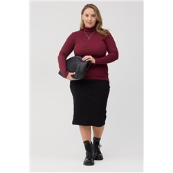 Джемпер женский 21-340L11-WB бордо