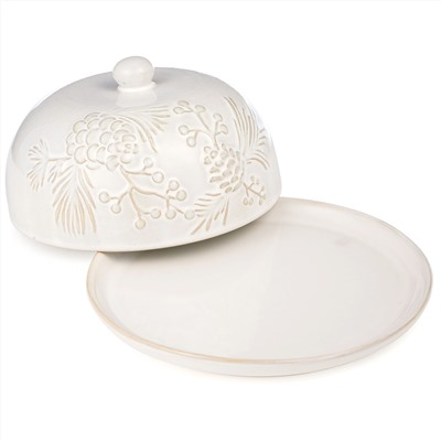 БЛЮДО СЕРВИРОВОЧНОЕ С КРЫШКОЙ КОЛЛЕКЦИЯ "PINE CONES", 19,6*19,6*10,5 СМ