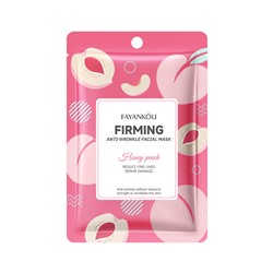 Тканевая маска для лица против морщин с медовым персиком FAYANKOU Anti-Wrinkle Honey Peach Fruit Facial Mask, 25 гр
