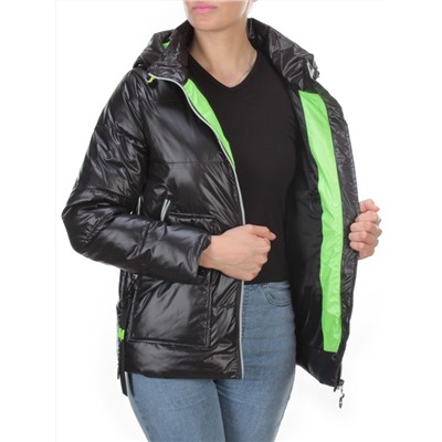 8263 BLACK Куртка демисезонная женская BAOFANI (100 гр. синтепон)
