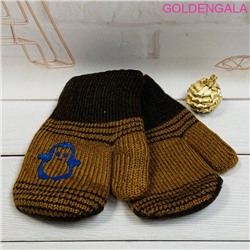 Детские варежки теплые с начесом длина 13 см Арт 1 тип 1