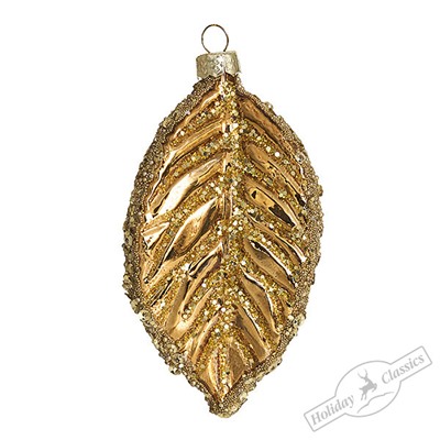 Листик золотой (стекло) 5х2,5х9 см