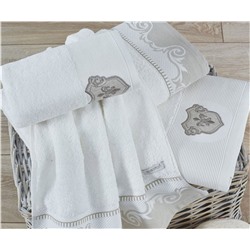 Махровый Набор Полотенец 4 шт/уп. 80x150 + 50x90 Hera Hamam Seti - EcoCotton