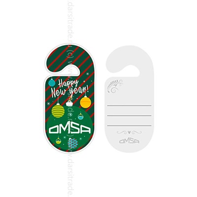 Открытка Omsa НГ Green