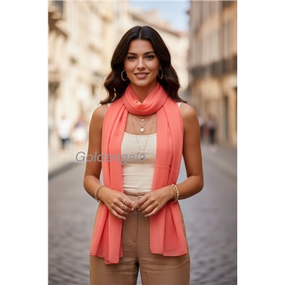 Шарф шифоновый однотонный Арт 0984/8