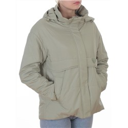 7060 LT. GREEN (OLIVE) Куртка демисезонная женская (100 гр. холлофайбер)