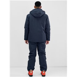 Горнолыжный костюм мужской зимний темно-серого цвета 394TC