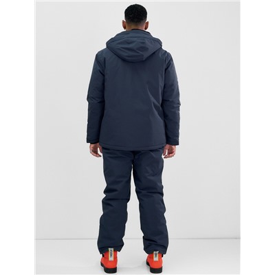 Горнолыжный костюм мужской зимний темно-серого цвета 394TC