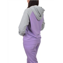 NOE103 VIOLET/GRAY Костюм спортивный женский (хлопок 90%, полиэстер 10%)