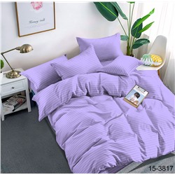 Постельное белье страйп-сатин на молнии / Лаванда