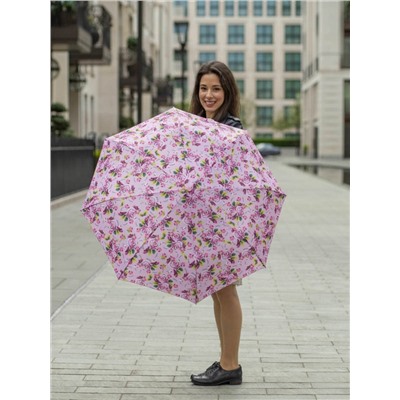 L354-4417 PinkFloral (Розовые цветы) Зонт женский механика Fulton
