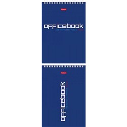 Блокнот на спирали А5 80л клетка "Office Book" с жесткой подложкой (076920) Хатбер