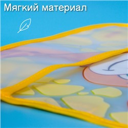 Нагрудник для кормления «Жирафик Лило» непромокаемый на липучке, с карманом