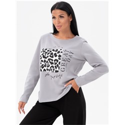 Лонгслив "Лео" женский серый