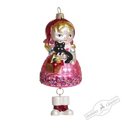 Красная шапочка с собачкой (стекло) 5,5х5х14,5 см