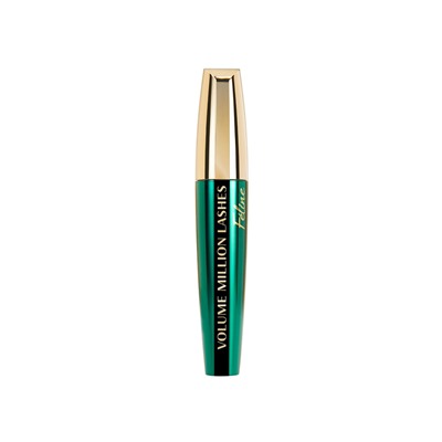 2 L'Oreal. Тушь д/ресниц MILLION LASHES FELINE МИЛЛИОН РЕСНИЦ NOIR Экстра Черная(зел-золот ф)