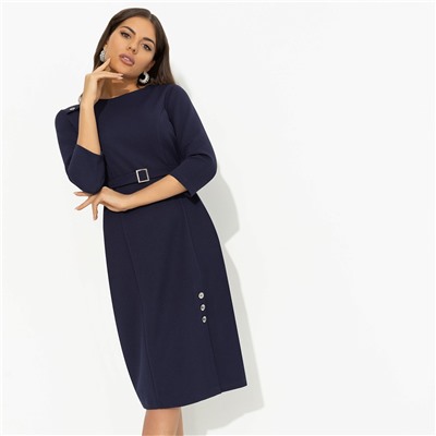 Платье силуэтное, Игра на повышение (синий)