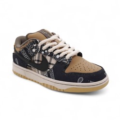 Кроссовки из натуральной кожи СТ5053 бежево синие